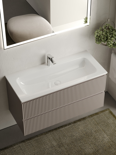 Тумба под раковину Sancos SNOB R SNR100SM 99,5х44,5х50 настенная - фото 4